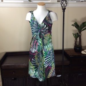 Gorgeous Tropical Print Dress/ Cover Up LIKE NEW
